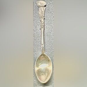 Vintage Sterling Silver Collectible Narccissus Flower- Lilly Souvenir Spoon